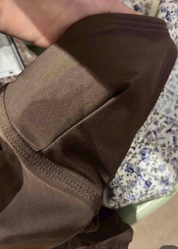 Parlak Kahverengi Strappy Bikini - Görsel 6