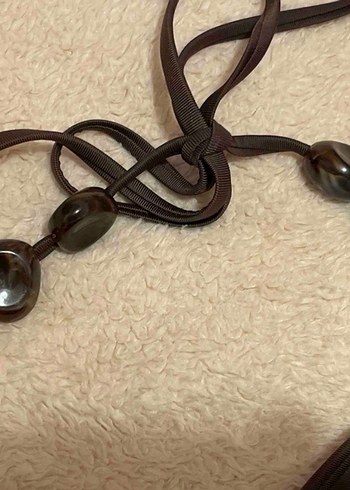 Parlak Kahverengi Strappy Bikini - Görsel 4