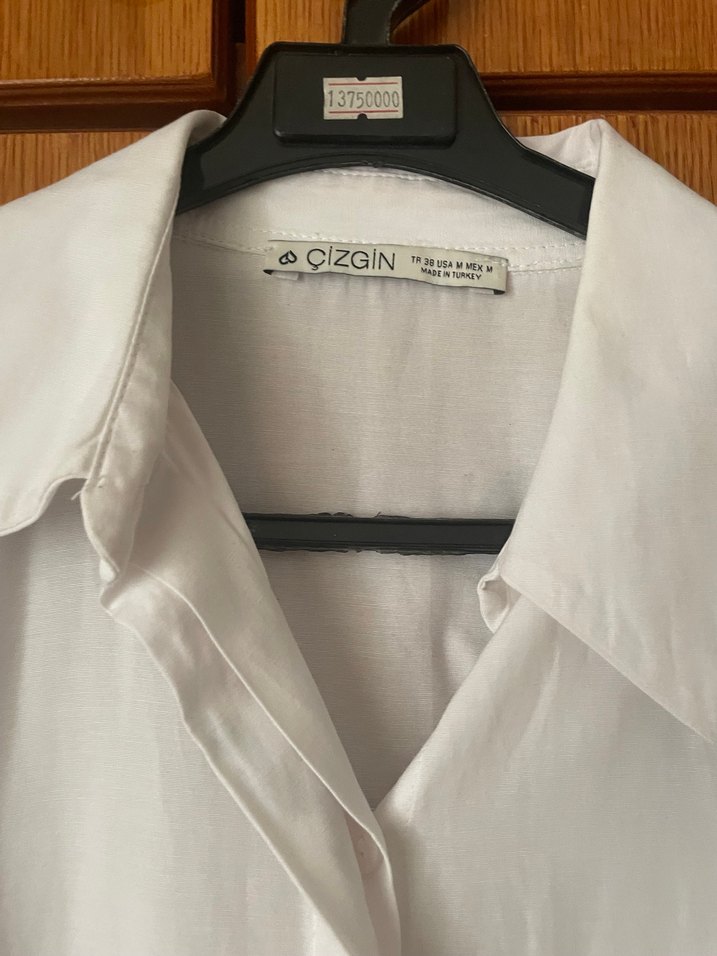 Nakışlı Beyaz Bohem Kadın Gömlek - Görsel 2