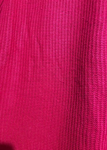 Kırmızı Uzun Kollu Triko Kadın Kazak - Görsel 3