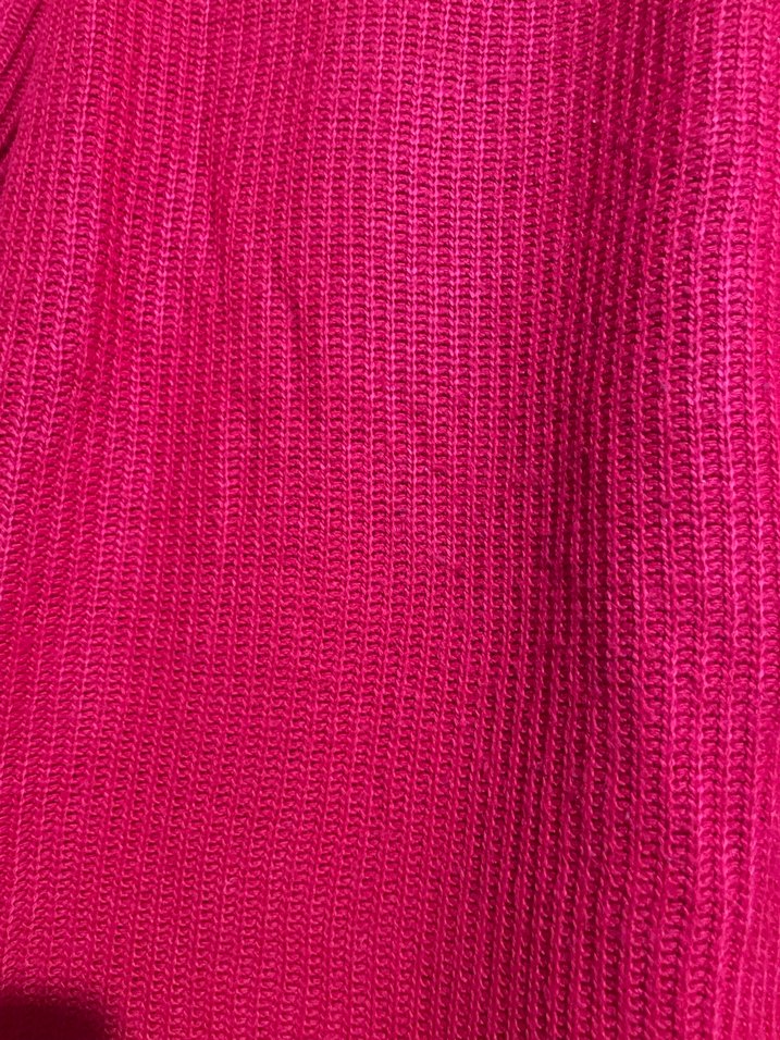 Kırmızı Uzun Kollu Triko Kadın Kazak - Görsel 3