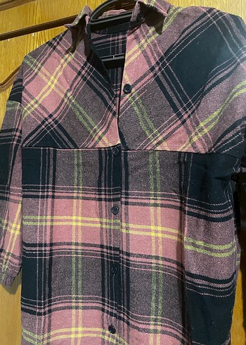 Düğmeli Uzun Kollu Oduncu Gömlek - Görsel 3