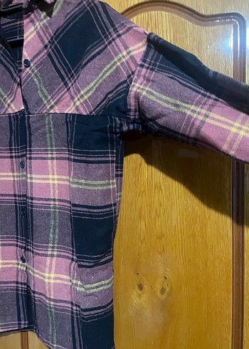 Düğmeli Uzun Kollu Oduncu Gömlek - Görsel 2