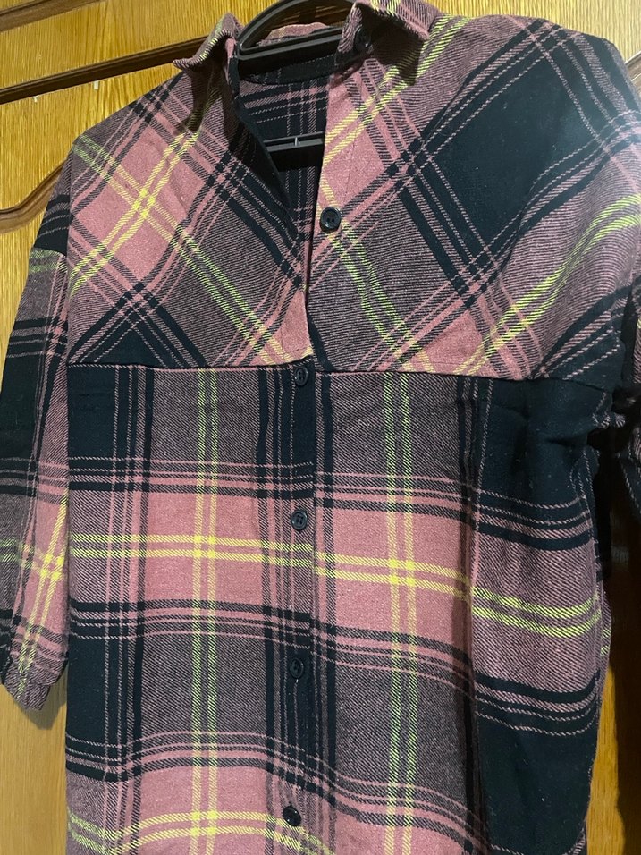 Düğmeli Uzun Kollu Oduncu Gömlek - Görsel 3