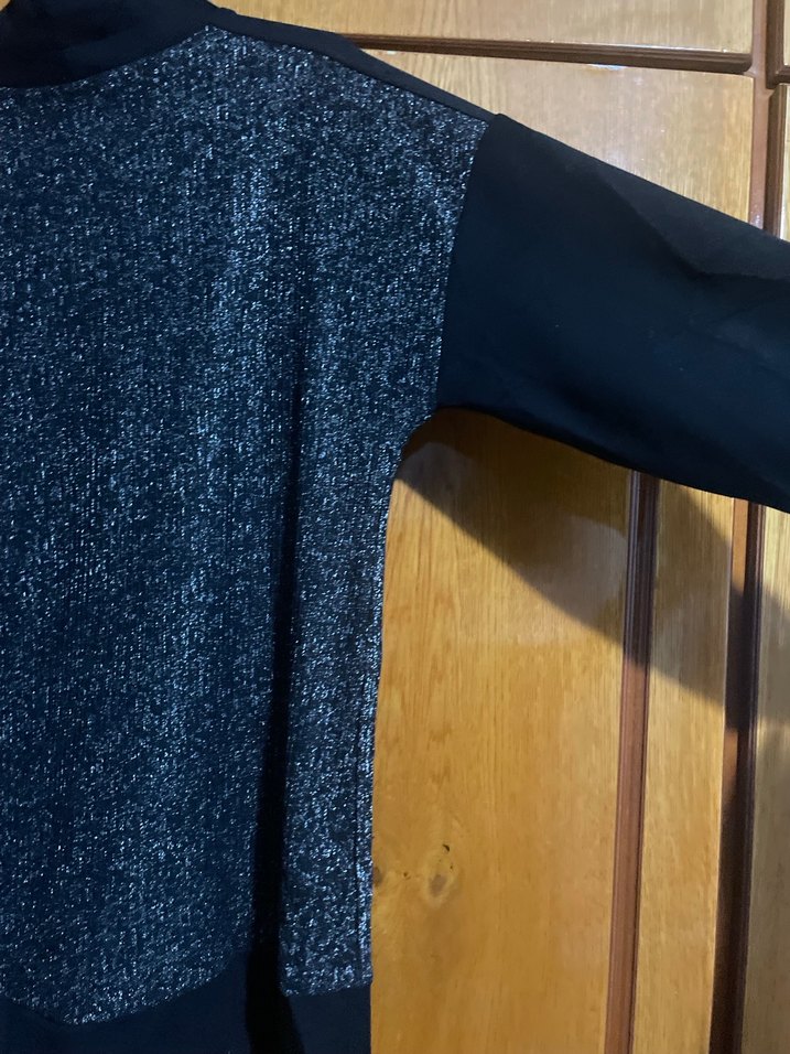 Gri simli Kadın Yüksek Yakalı Kazak - Görsel 5