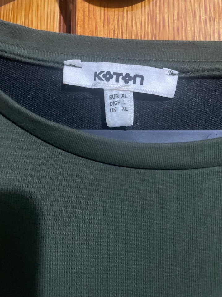 Yeşil Kadın Dantel Detaylı Sweatshirt - Görsel 3