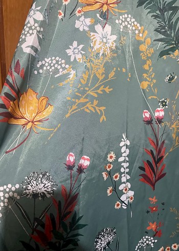 Bohem Su Yeşili  Uzun Kadın Kimono - Görsel 4