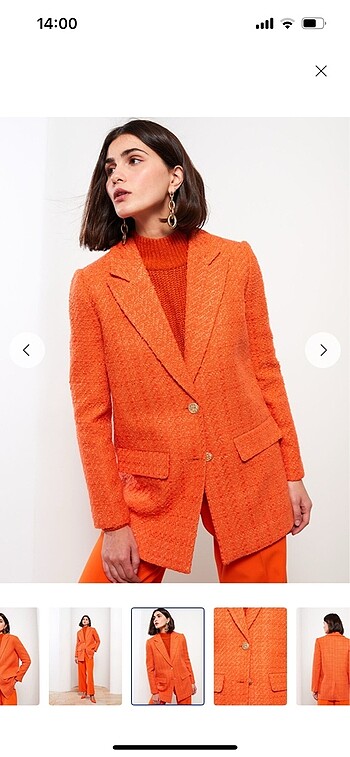 40 Beden turuncu Renk Lcw sıfır etiketli blazer ceket 40 beden