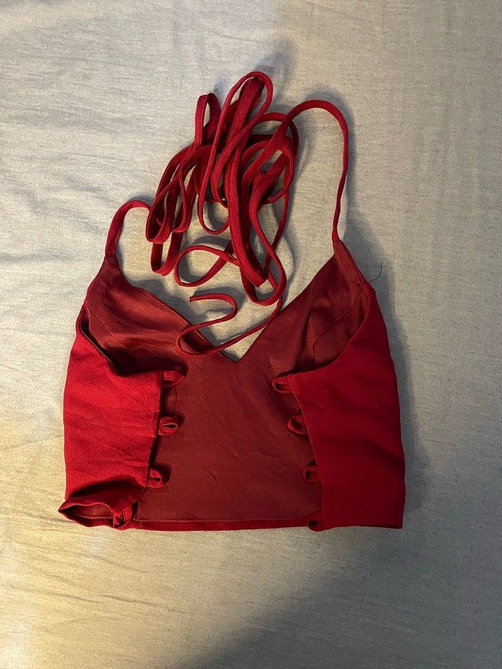 Kırmızı  Bralet CROP - Görsel 2