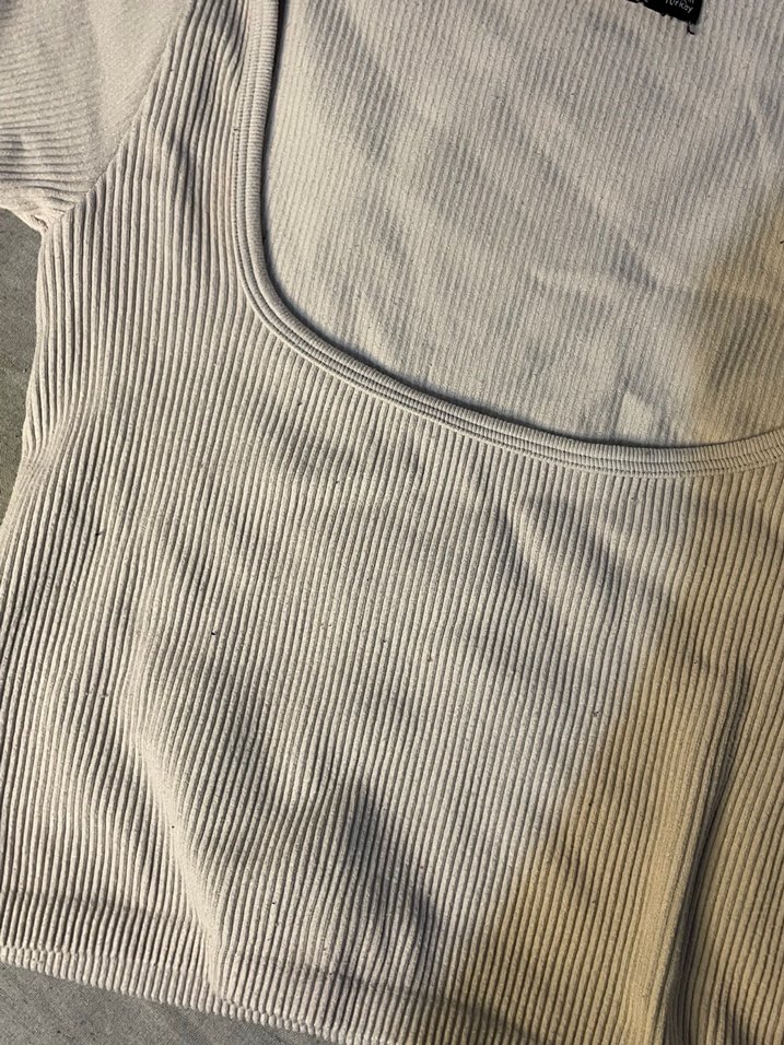 Kadın Kısa Kollu Crop Top - Görsel 3