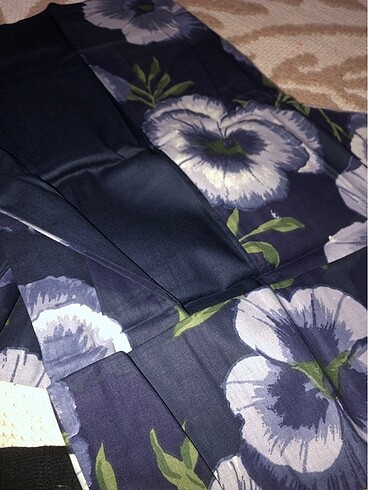 English home lacivert çiçekli yastık kılıfı - Görsel 5