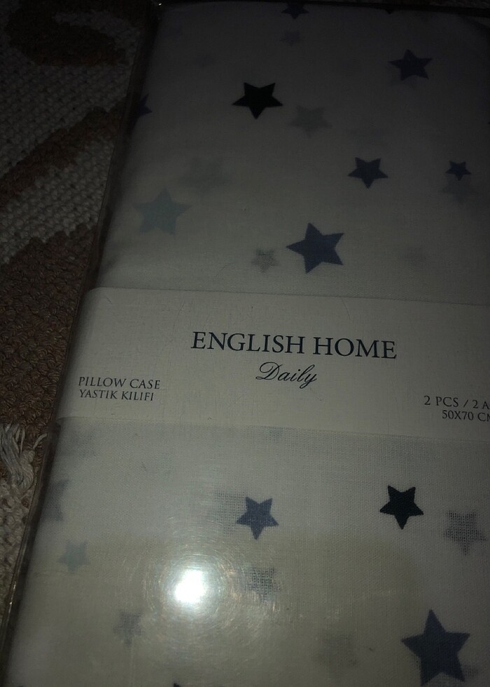 Yıldızlı English home yastık kılıfı - Görsel 2