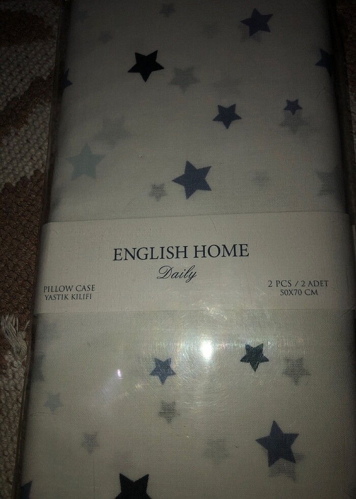Yıldızlı English home yastık kılıfı - Görsel 3