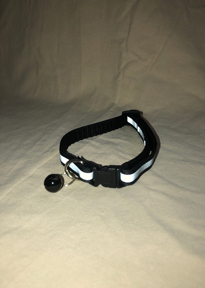 Fosforlu ve çanlı  kedi tasması - Görsel 2