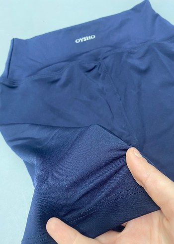 Oysho Kadın Lacivert Yüksek Bel Kısa Şort oysho