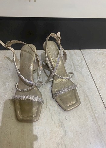 39 Beden camel Renk Bej topuklu ayakkabı