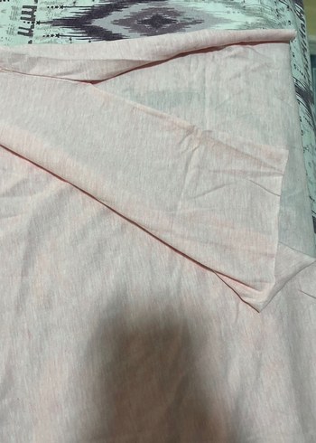 Pembe Pamuklu Kısa Kollu Tişört - Görsel 3