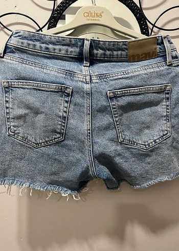 Kadın Gri Baskılı Denim Pantolon - Görsel 5