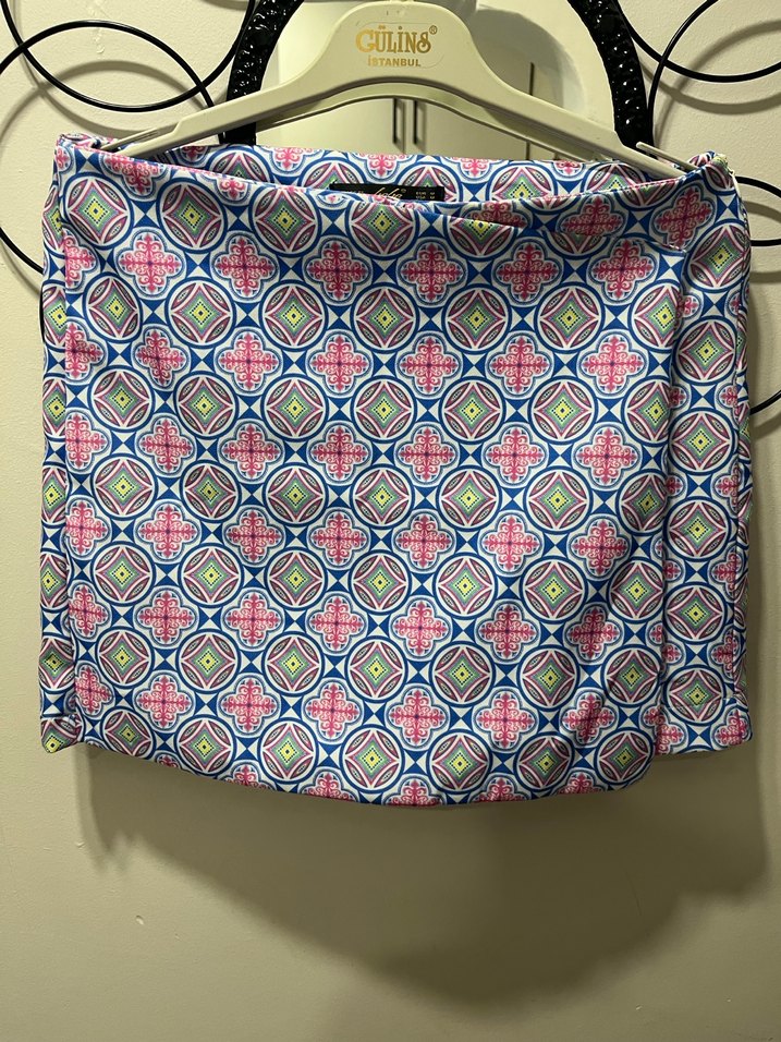 Renkli Pilili Bohem Midi Eteği - Görsel 5