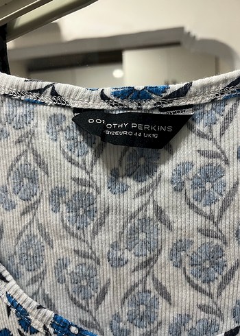 Dorothy Perkins Gri Desenli Bohem Bluzu - Ana görsel