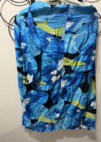 Koyu Mavi Batik Desenli Bohem etek - Görsel 3