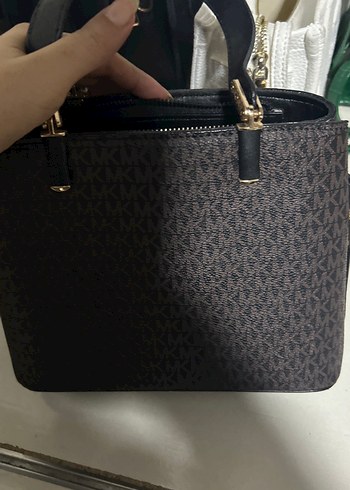  Beden Kahverengi Deri Michael Kors Omuz Çantası