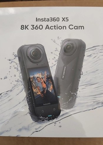 Insta360 X5 8K 360° Aksiyon Kamerası Siyah