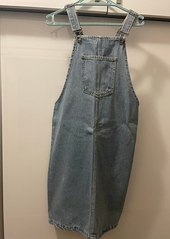 Kadın Geniş Kesim Midi Kot Salopet