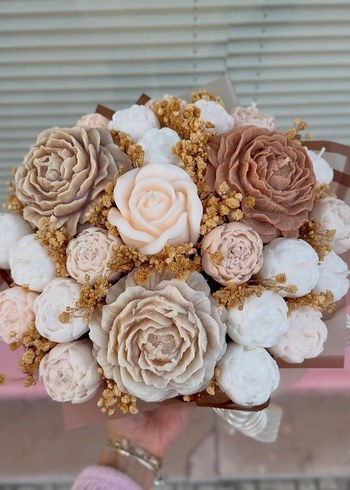 kokulu mum buketi - Görsel 2