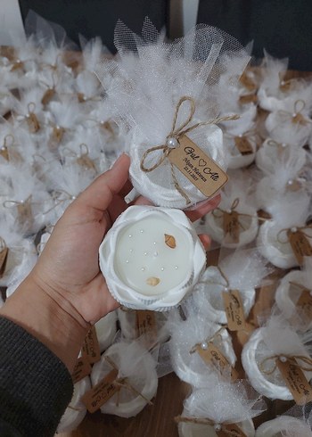 lotus çiçeği dekoratif kokulu Mum - Görsel 2