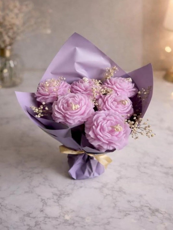 kokulu mum buketi - Görsel 2