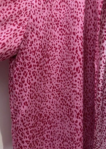 Kadın Pembe Düğmeli Uzun Kollu Gömlek - Görsel 3