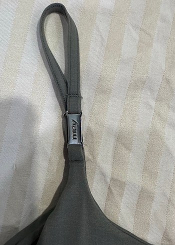 Gri İnce Askılı Kadın Atlet - Görsel 2