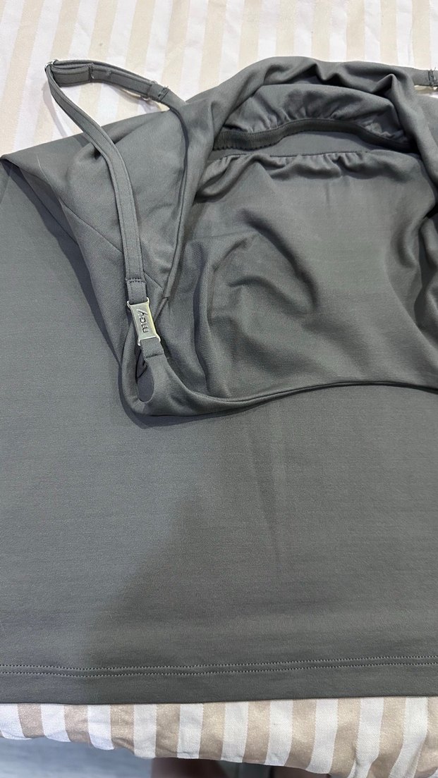 Gri İnce Askılı Kadın Atlet - Görsel 3