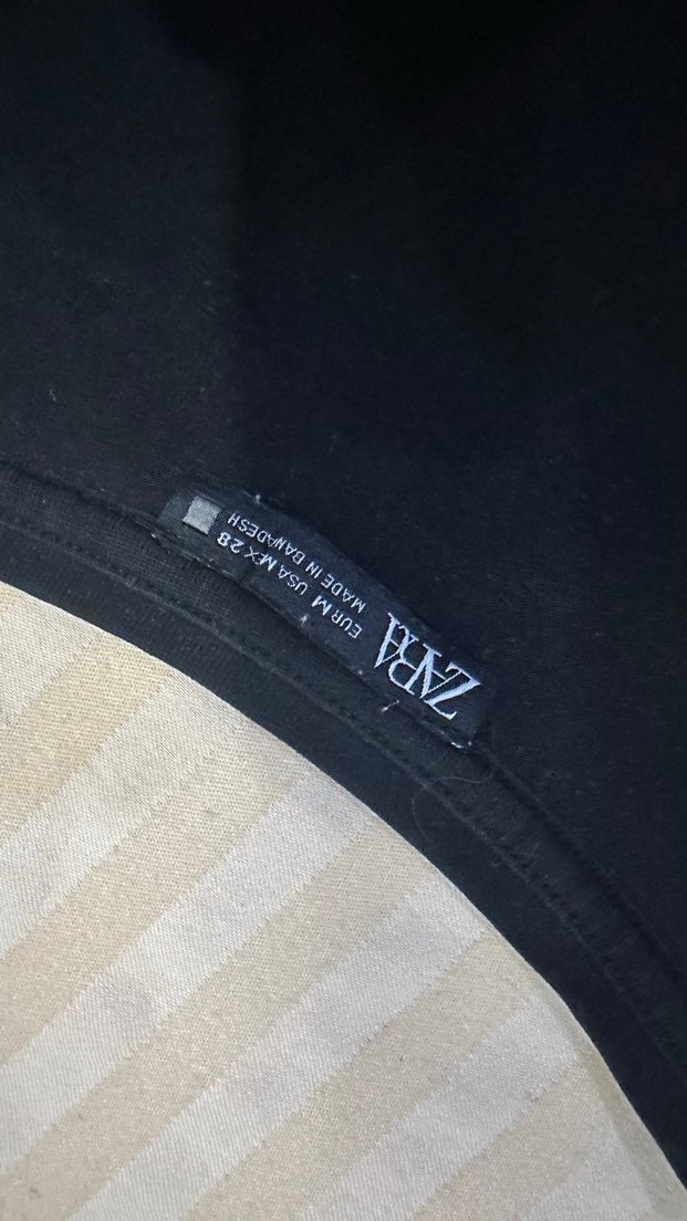 Siyah Pamuklu Kadın Uzun Kollu bluz - Görsel 3