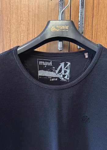 Siyah Erkek Sweatshirt, Bisiklet Yaka, Rahat Kesim - Görsel 2