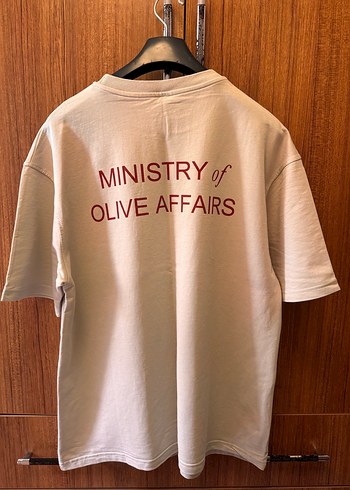 Erkek Beyaz Loose Fit Kısa Kollu Tişört - Görsel 3