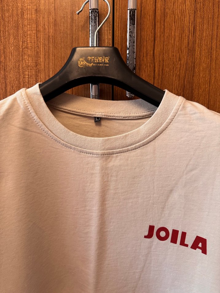 Erkek Beyaz Loose Fit Kısa Kollu Tişört - Görsel 2