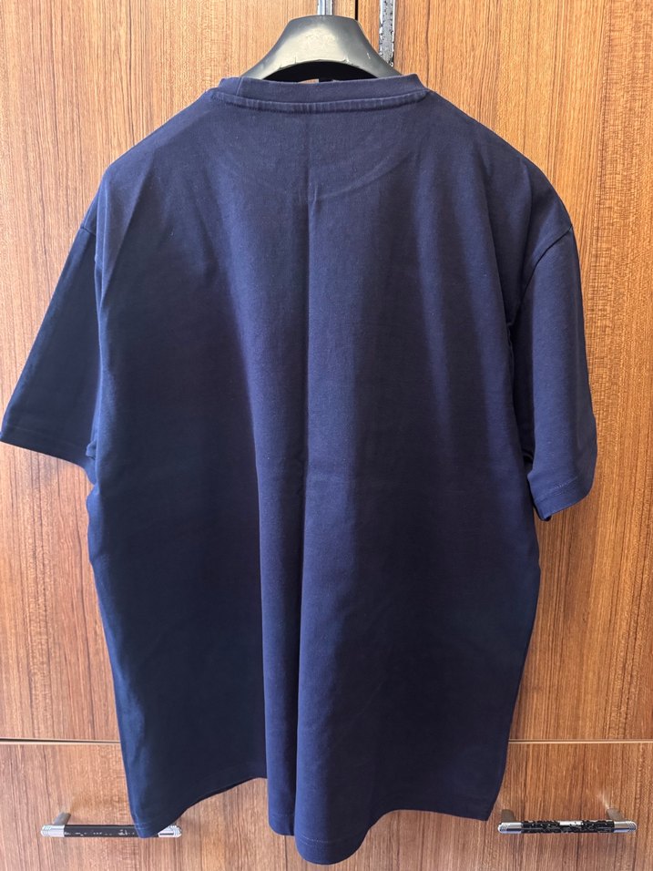 Pull&Bear Lacivert Kısa Kollu Erkek Tişört - Görsel 3