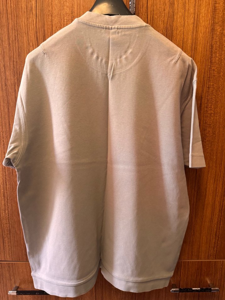 Bej Erkek Kısa Kollu Tişört - Görsel 3