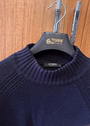 Lacivert Erkek Yarım Boğazlı Kazak - Görsel 2