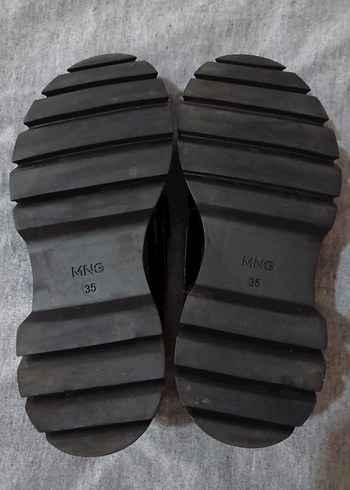 Zincir Detaylı Altın Renk Platform Kadın Loafer - Görsel 8