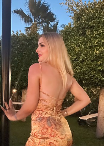 Sırt Detaylı Strappy Bohem Uzun Elbise