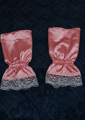 Pembe Dantel saten namaz kolukları - Görsel 3