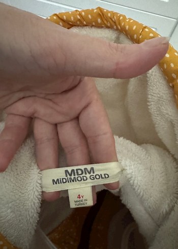 Diğer Kapüşonlu Sarı Çocuk Montu
