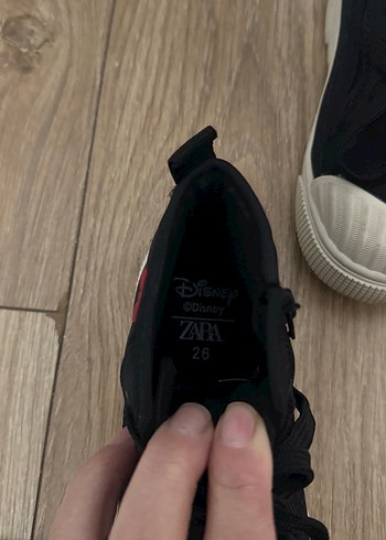 26 Beden Kız Çocuk Siyah Minnie Mouse Sneakers