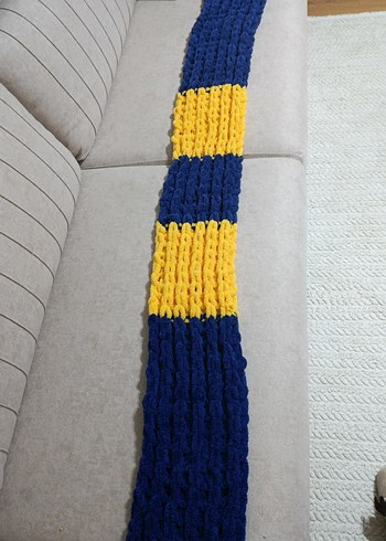 Çizgili Erkek Atkı, Midi Boy, Çok Renkli - Görsel 2