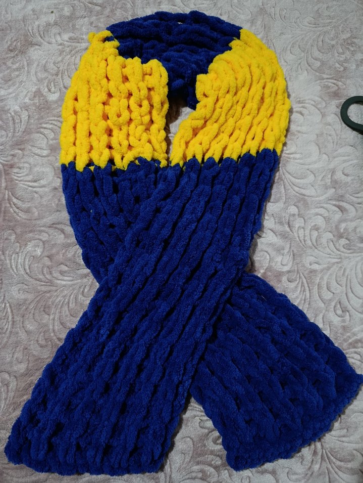 Çizgili Erkek Atkı, Midi Boy, Çok Renkli - Görsel 3