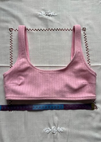 Pembe Midi Atletik Bralet/ Bikini Üstü
