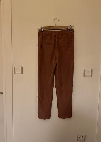 Mango Gül Kurusu Midi Modal Kadın Kumaş Pantolon - Görsel 3